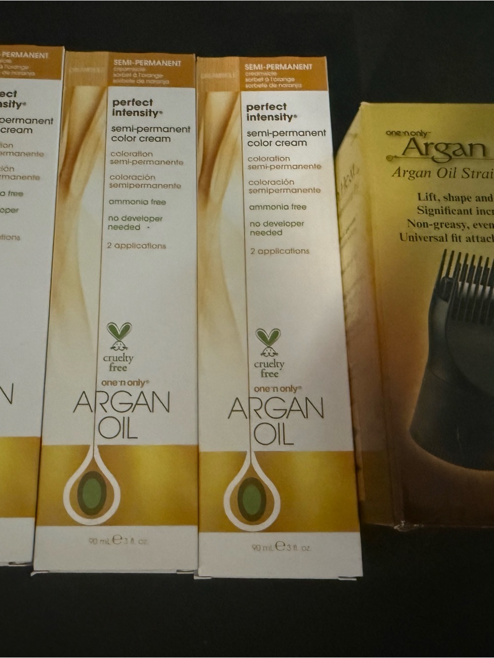 One 'n Only Argan Oil Semi-Permanent Color Creamsicle- 3 Boxes plus Bonus pic
